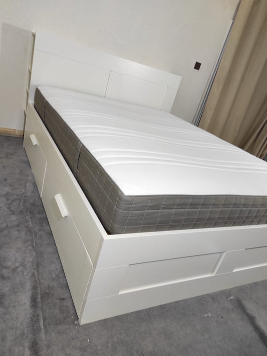 IKEA Brimnes bed and mattress