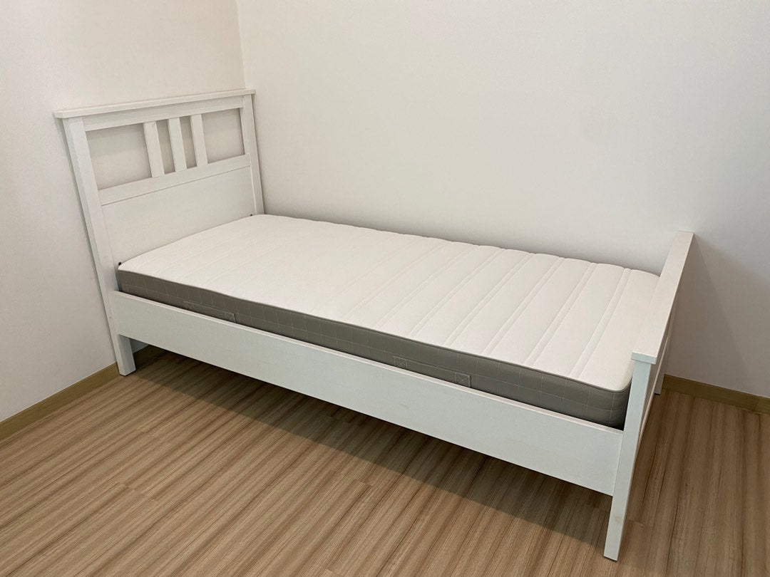 Ikea hemnes single bed and mattress