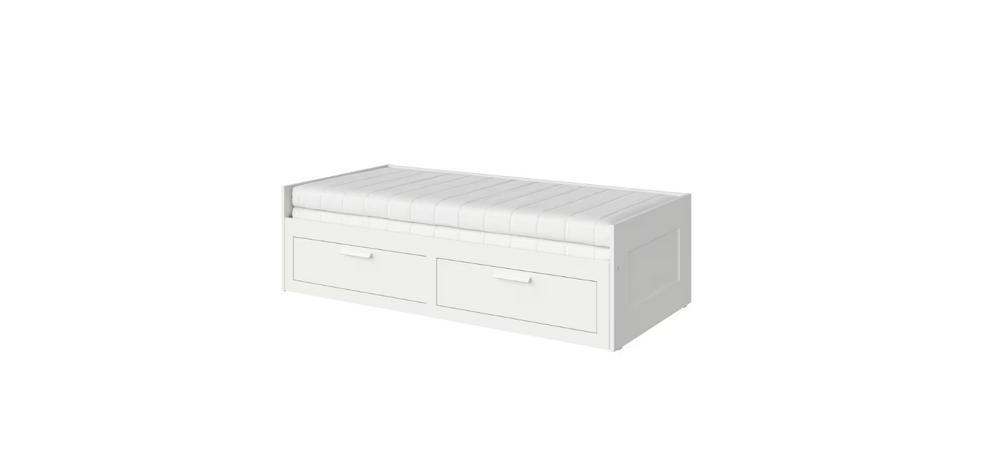 IKEA brimnes day bed with 2 mattresses