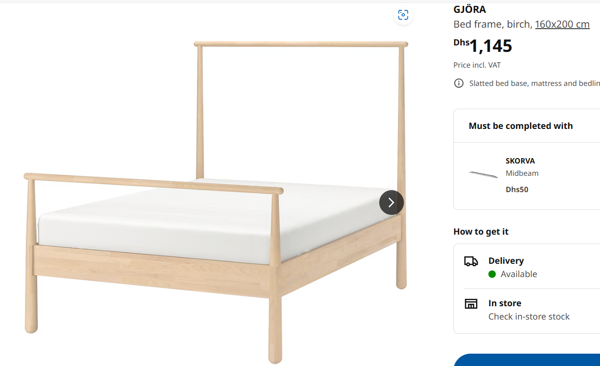 IKEA GJORA bed frame