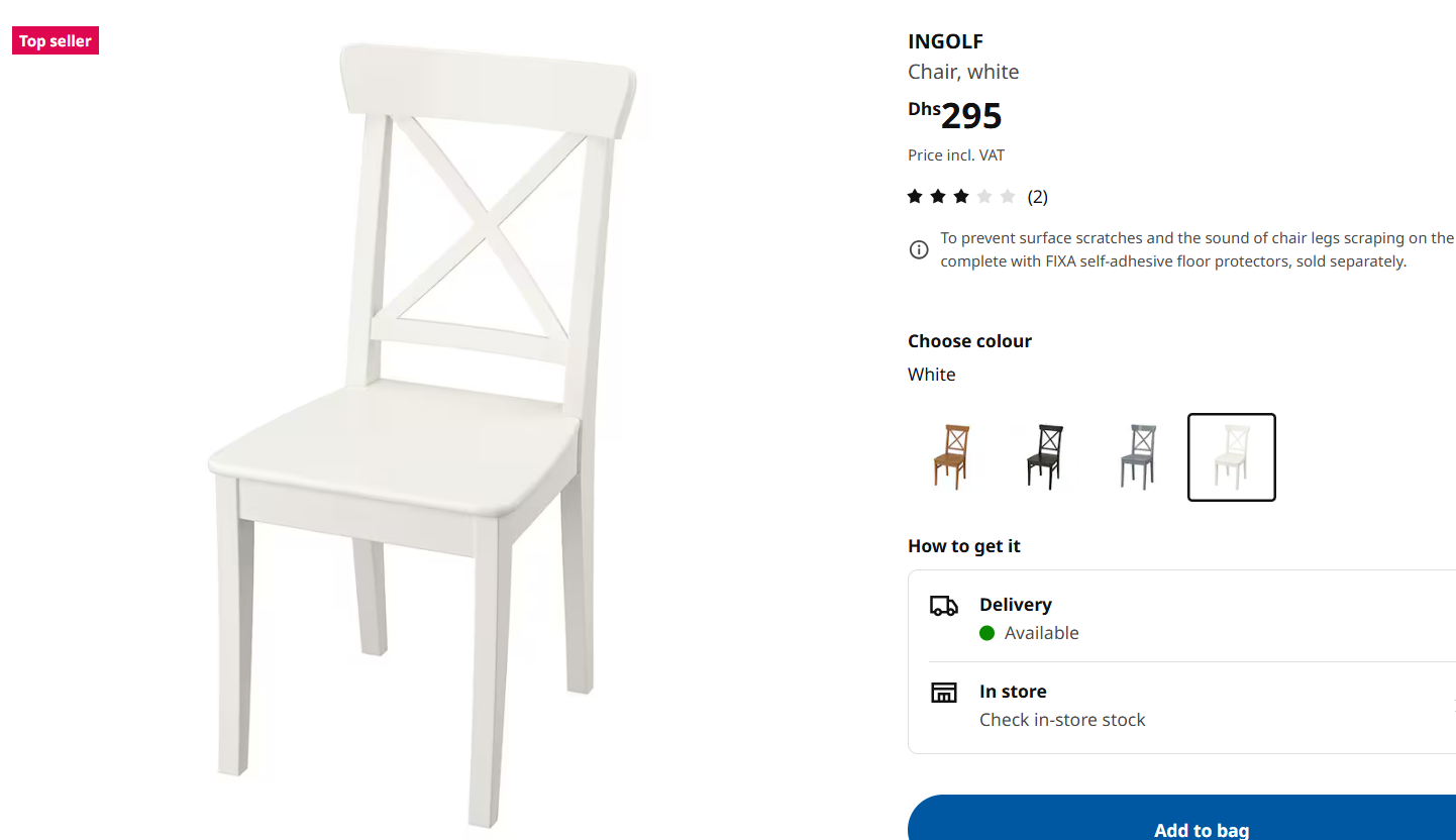 IKEA ingolf chair