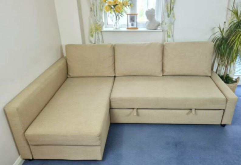 IKEA FRIHETEN L shape sofa bed