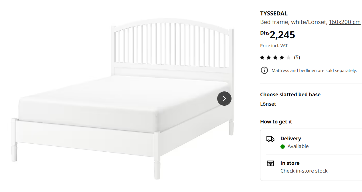 IKEA Tyssedal bed frame