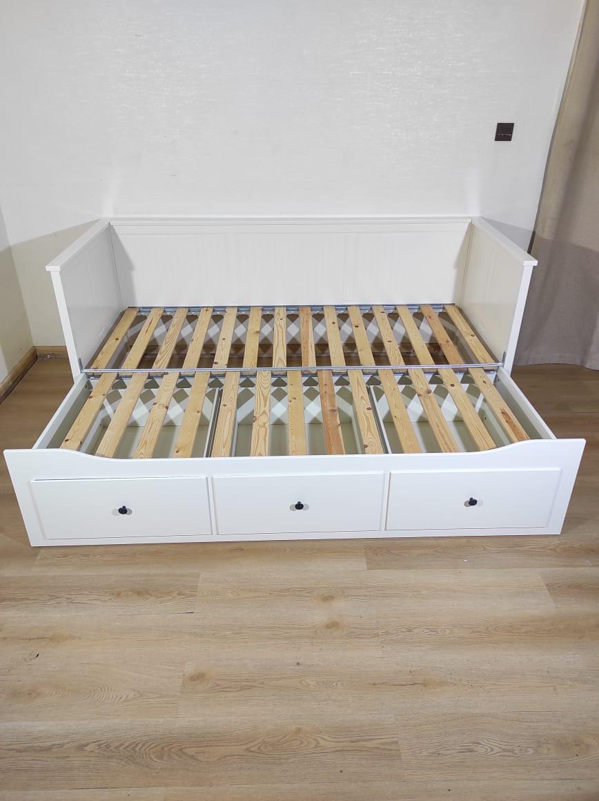 IKEA hemnes day bed with 2 foam mattresses