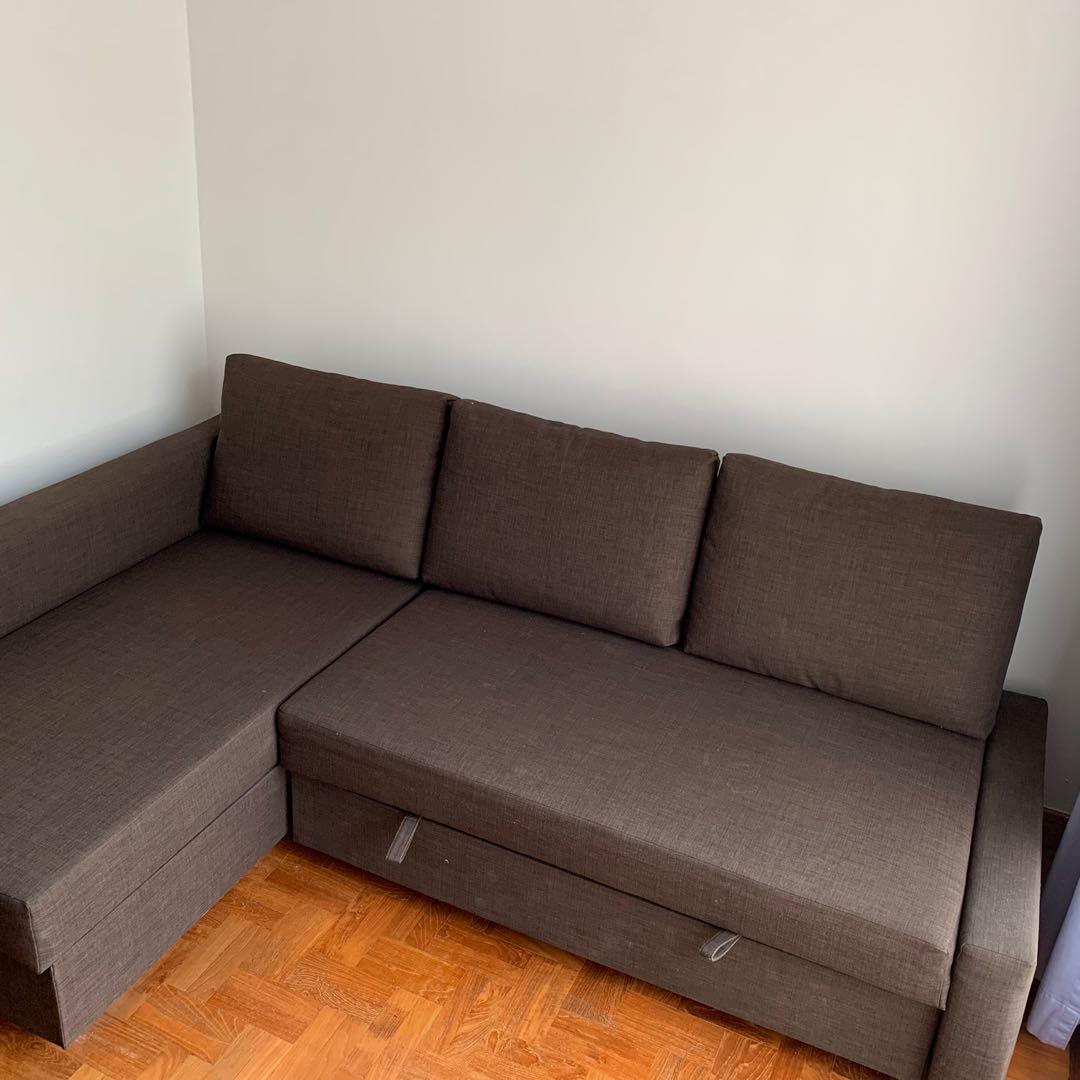 IKEA FRIHETEN L shape sofa bed