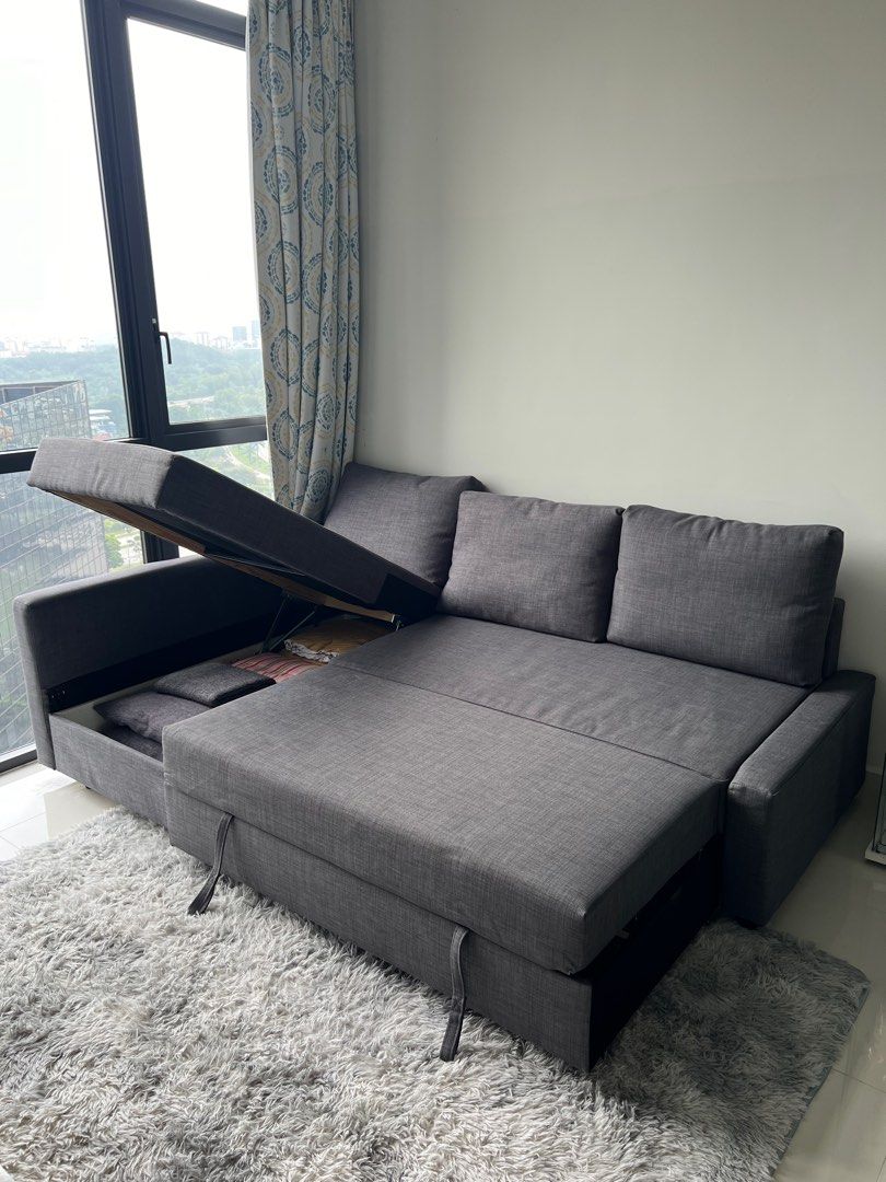 IKEA FRIHETEN L shape sofa bed