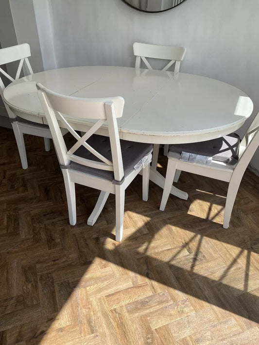 IKEA ingatorp dining table & 4 chairs